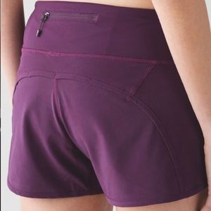 Lululemon Run Times Short Eggplant Color